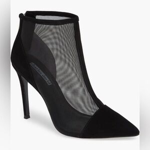 Charles David Black Cashmere Mesh Boot